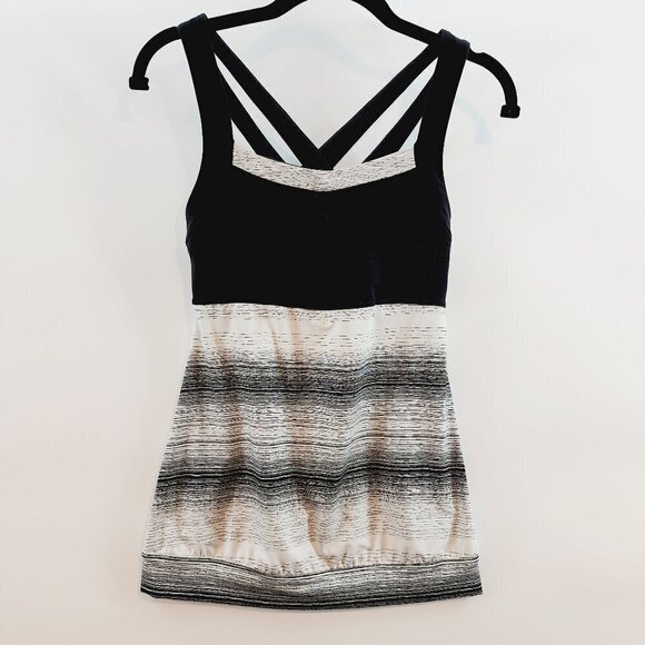 Ahtleta Stride Crunch and Punch Workout Tank Top Cross Cross Strappy Back Tank - Picture 3 of 11